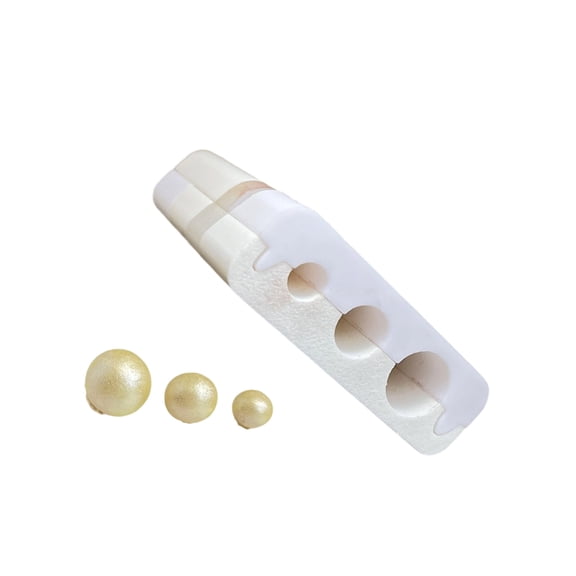 3 Size Round Eggs Shaped Polymers Clay Bead Maker Roller for Jewelry Crafting Resin Clay Molding Tool