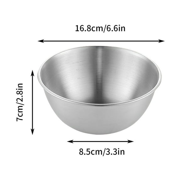 3 Size Single Stainless Steel Mixing Bowls Multifunctional Nesting Bowls Rust Steel Light Luxury Thickened Mixing Bowl, Ecofriendly, Reusable Food Container Storage Kitchen Mixing Bowl Set