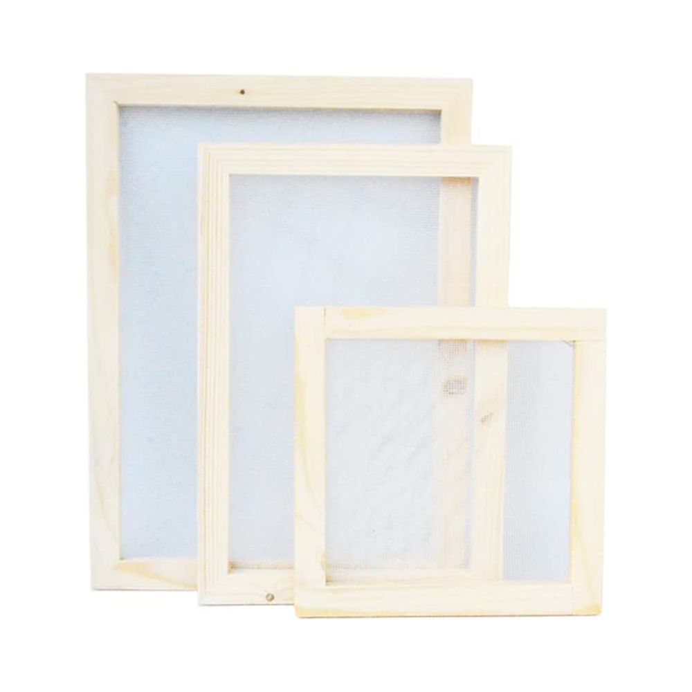 3 Size Wooden Paper EC36 Making Mould Frame Papermaking Screen Printing
