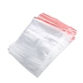 thumbnail image 1 of 3 Sizes 100Pcs Reusable Zip Lock Clear Plastic Sealing Packaging Bags For Candy Nut Food Storage, 1 of 3