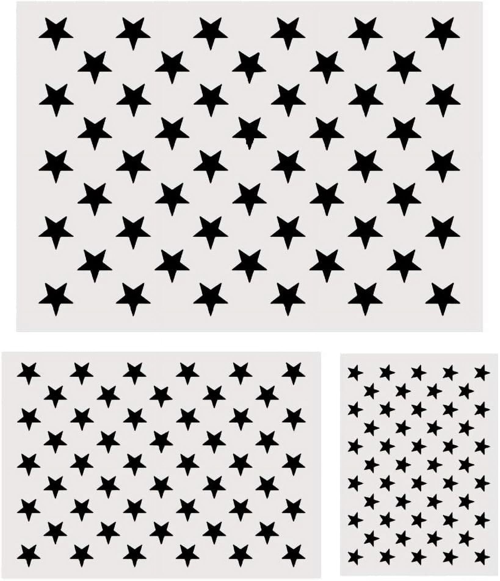 3 Sizes 50 Star Stencil, Plastic Star Stencil Template for Flag DIY Drawing Painting Craft Projects, American Flag Projects - Walmart.com 3-sizes-50-star-stencil-plastic-star-stencil-template-for-flag-diy-drawing-painting-craft-projects-american-flag-projects-walmart-com