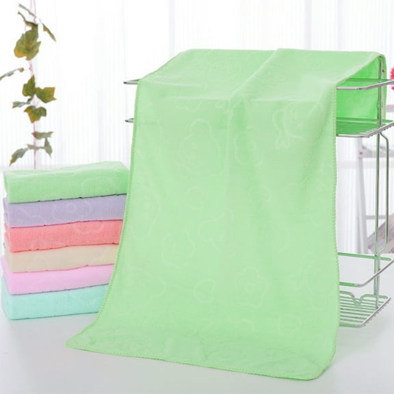 3 Sizes BathTowel Sets, Solid Color Soft Bathroom Shower Towels for Hotel, Spa and Bathroom (Light Green)