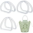 3 Sizes D Shape Handbag Handles 6pcs Clear Handles Replacement