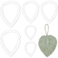 thumbnail image 1 of 3 Sizes Leaf Macrame Cutting Molds 6pcs Teardorp Macrame Frame Macrame Wall Hanging Tool Acrylic Macrame Template for DIY Crafts Feather Tassel Making Weaving Home Hanging Decor, 1 of 5