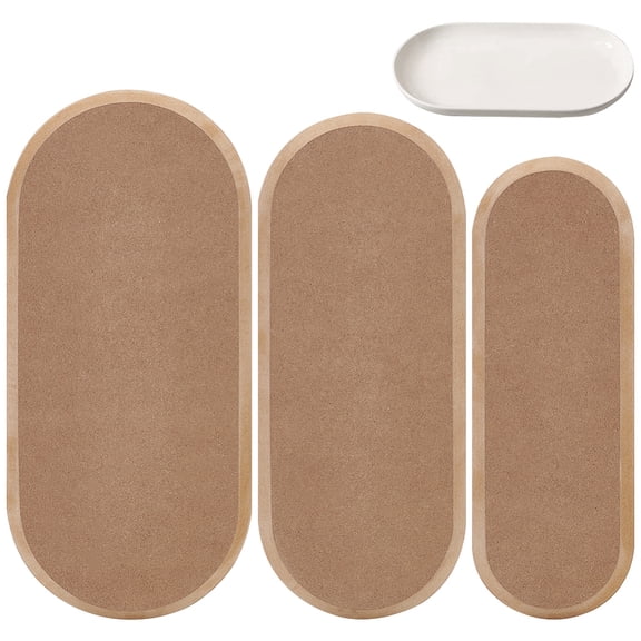 3 Sizes Oval Ceramic Molds for Clay (11.5x4/12.5x5/13.5x6.5) Wood Oval Pottery Templates for Pottery Pottery Tools