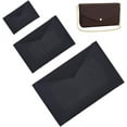 thumbnail image 1 of 3Pcs 3 Style Wool Felt Envelope Purse Insert Organizer for Crossbody Bag Making Black 5.8~14.9x9~21.9x0.35cm 1pc/style, 1 of 9