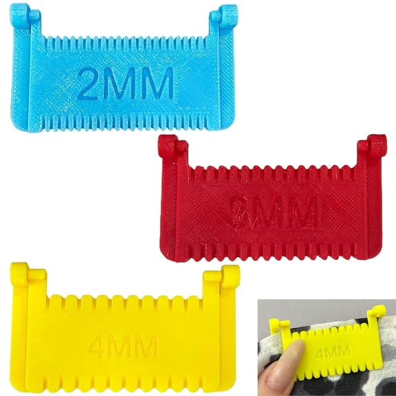 3 Sizes Sewing Ruler-Upgrade Template for Sewing,Non-Slip Stitching Guide Tool with Clips,Fixed Fabric and Consistent Stitches for Seniors,Users Beginners, Hand Sewing Quilting Projects