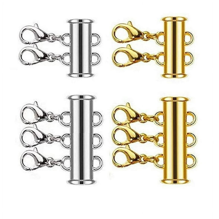 Multi Strand Clasps Necklace Magnetic Tube Lock Jewelry Connectors
