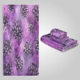 thumbnail image 1 of 3 Sizes Towel Set - Bath Towel, Hand Towel & Washcloth for Daily Household Use Lavender Succulent Blooms, 1 of 8