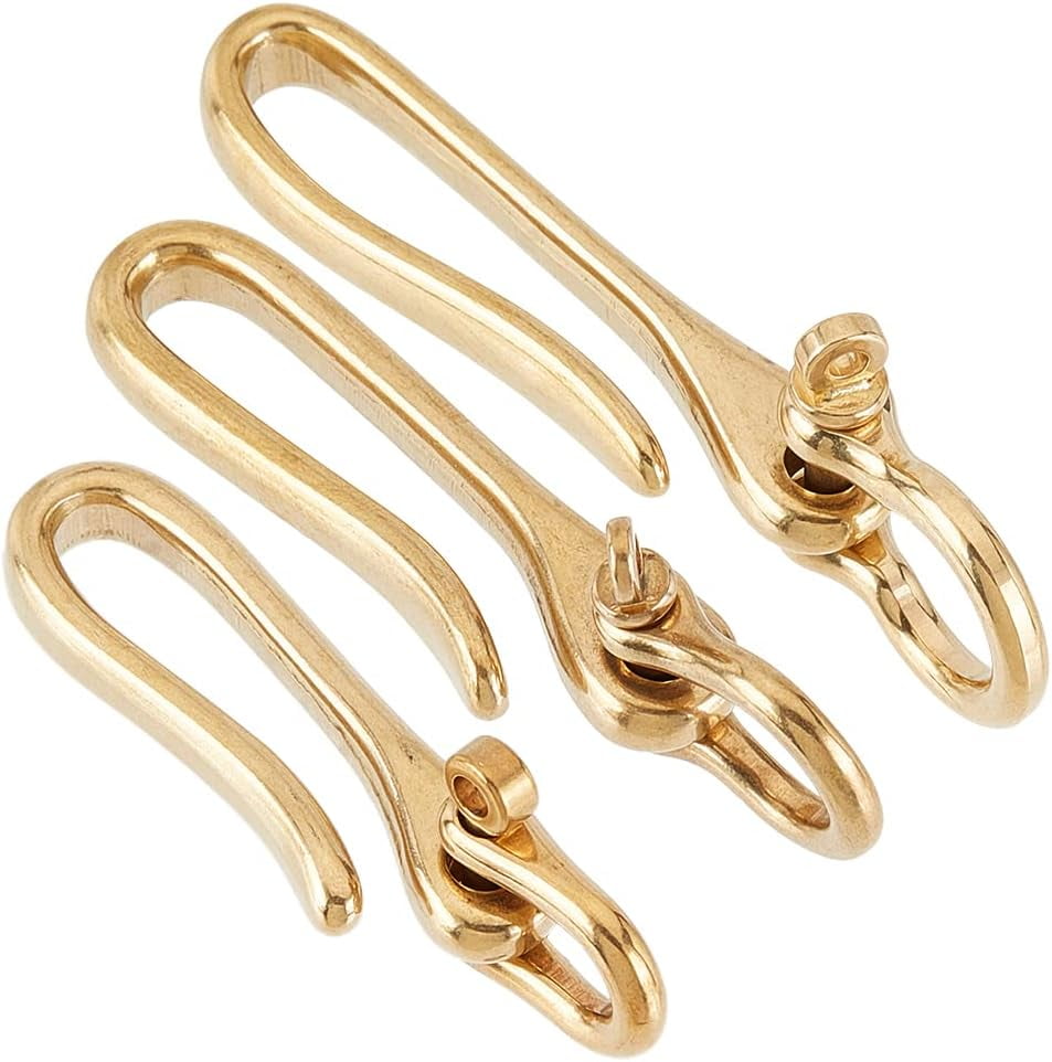 U-Shaped Brass Key Hook Shanckle Clasps for Wallet Chain Key U-Shaped Brass Key Hook Shanckle Clasps for Wallet Chain Key