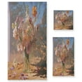 thumbnail image 1 of 3 Sizes of Towel Sets Including Bath Towel Hand Towel and Washcloth for Daily Use A Bouquet Of Flowers, 1 of 8