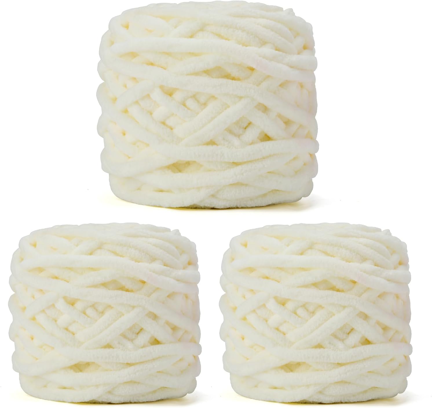 3 Skeins/ 8 Skeins Blanket Yarn Each Skein 100g/3.5oz - Chenille Yarn 6 Super Bulky - Knitting, Crocheting & Crafts Chunky Yarn