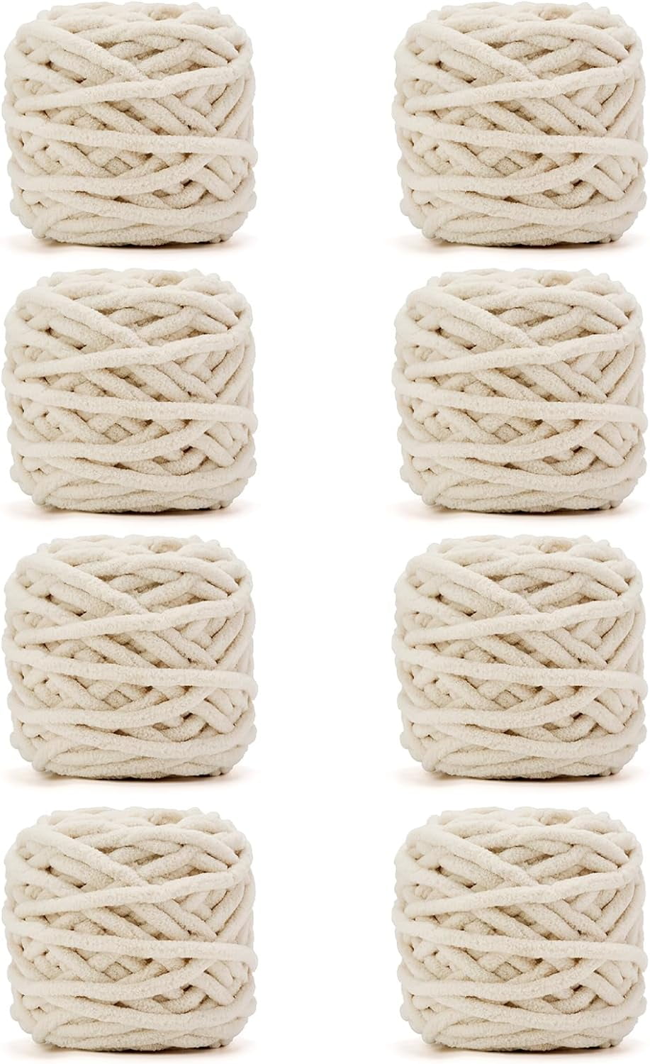 3 Skeins/ 8 Skeins Blanket Yarn Each Skein 100g/3.5oz - Chenille Yarn 6 Super Bulky - Knitting, Crocheting & Crafts Chunky Yarn