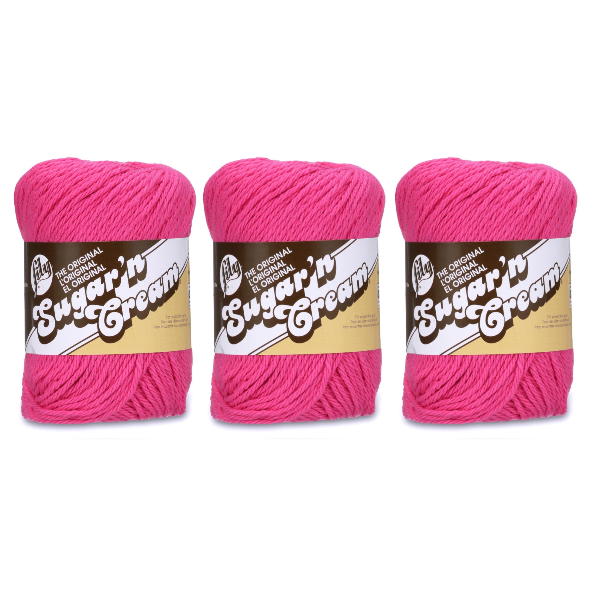  Lily Sugar 'N Cream The Original Solid Yarn, 2.5oz