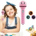 thumbnail image 1 of 3 Slide Films Projection Torch Light Toy,Torch Projector Flashlight,Multi-Pattern Educational Picture Learning Light Projector,Fun Teach Visual Toy(Pink), 1 of 9