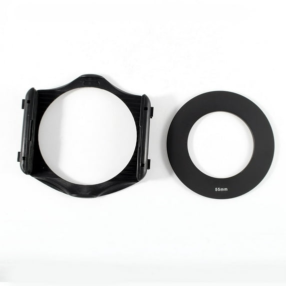 3-Slot Filter Holder + 55mm Aluminum Adapter Ring for Cokin P Series DSLR