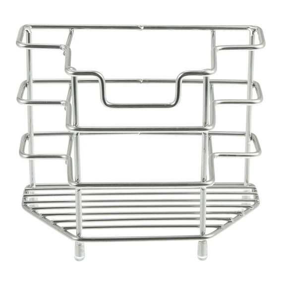 3 Slots 304 Stainless Steel Toothbrush Holder Toothpaste Holder Stand for Bathroom Organizer Silver Tone