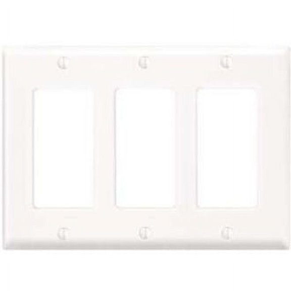 3 Socket Decora Commercial Grade Faceplate