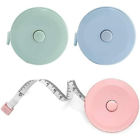 3 Soft Sewing Tape Measure for Measuring, 79 Inchs Mini Measurement Tape, Retractable Fabric and Cloth Tape Measure, Handy (//Blue)