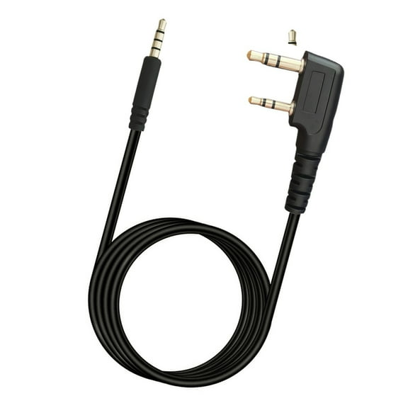3. Sound Cable K-Type to 3.5mm with PTT Button for Amplifiers & Headphones in Business Use
