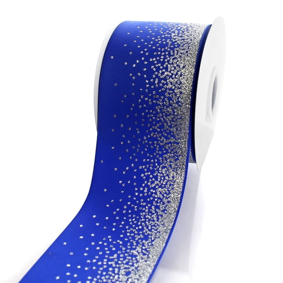3" Sparkle Fade Grosgrain Ribbon Royal Blue 5yds