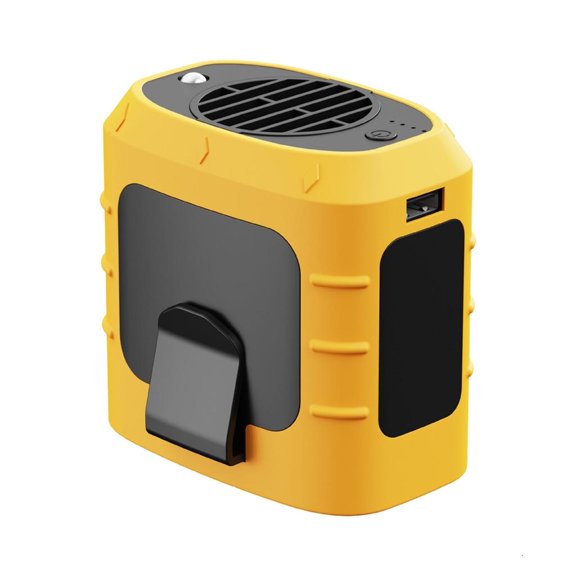 3 Speed Adjustable Cooling Fan Mini Waist Fan with Night Light and Power