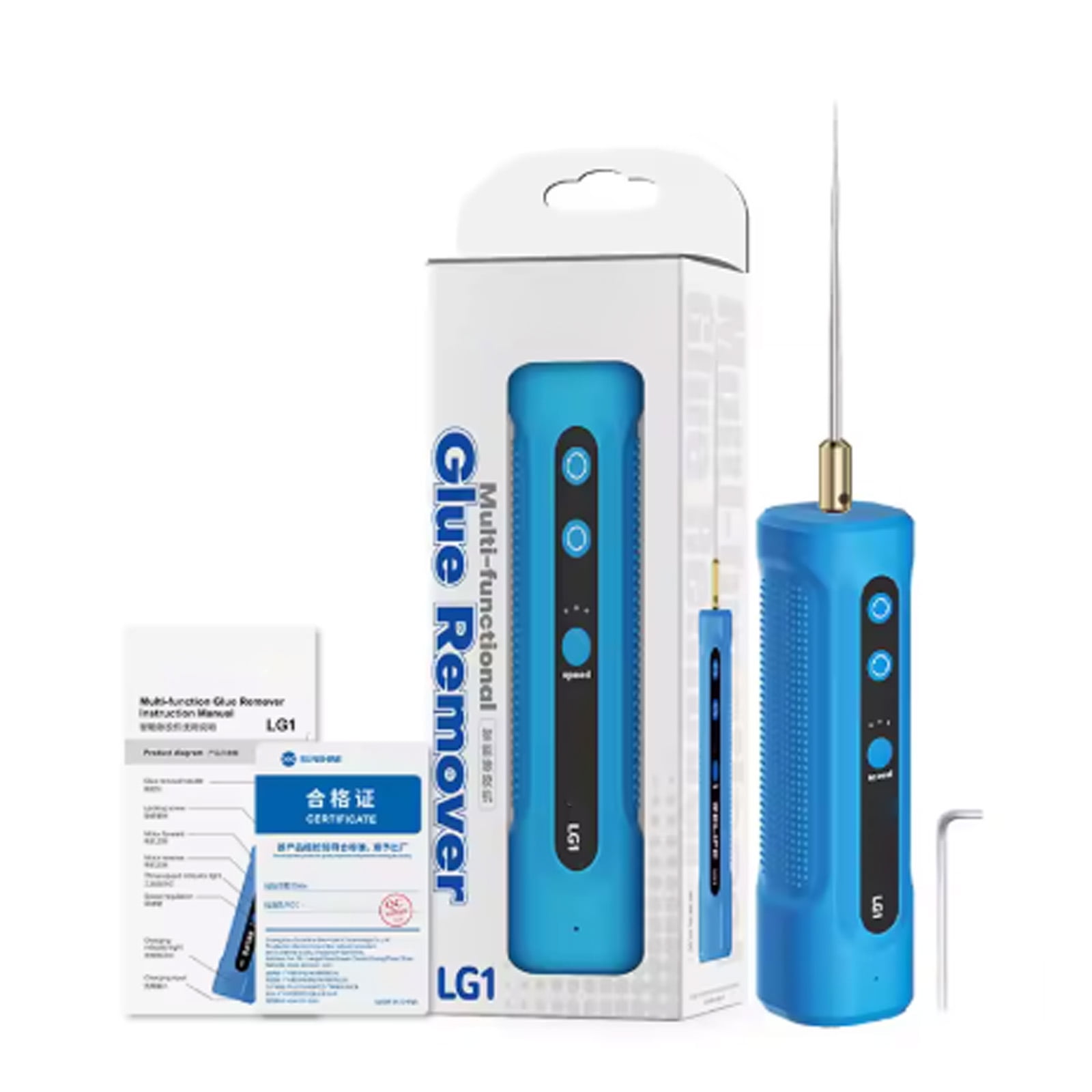 3 Speed Adjustable Manual Glues Removers Tool For Repair Reversible Motor Ergonomic Design