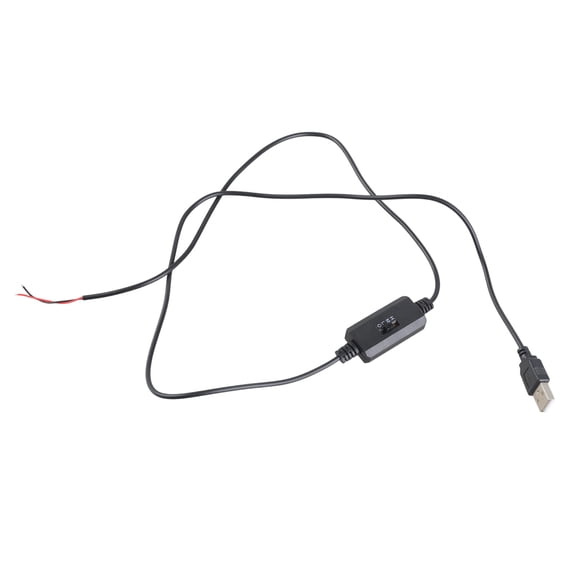 3-Speed Adjustable USB to 2Pin Bare Wire Fan Controller Cable With Switching For DC5V Motors Blowers And Cooling Fan