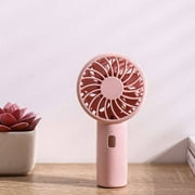 3-Speed Battery Powered Handheld Fan, USB Rechargeable Mini Portable Fan, Ergonomic Easy-Hold Fan, Pocket-Sized Cooling Fan, 2.2x4.4in