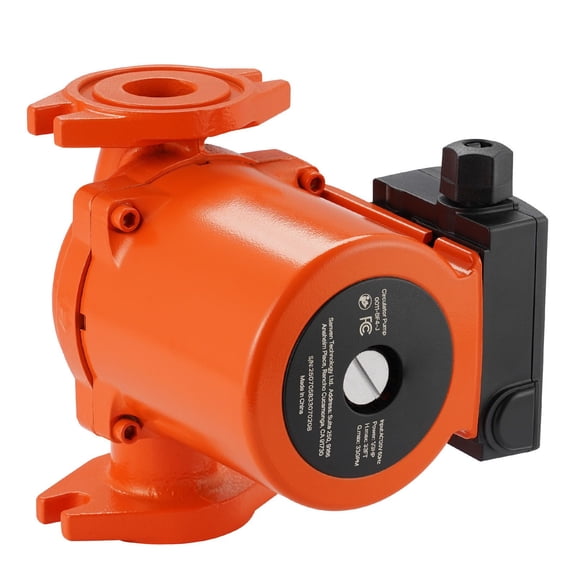 3-Speed Cast Iron Hot Water Circulator Pump, 33 GPM 33 ft Lift, 120V Recirculating Pump for Home Heating System