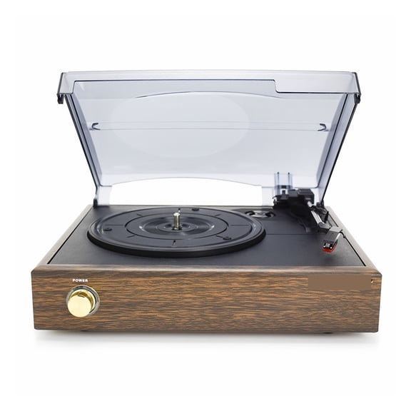 3-Speed Classic Phonograph Gramophone Belt-Driven Turntable Vinyl LP Record Player W/ 2 Built-in Stereo Speakers Vinyl Record Player Vintage ,Louder and Clearer