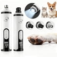 thumbnail image 1 of 3-Speed Dog Nail Grinder, Quiet Electric Grinder with Light, Rechargeable Electric Dog Nail Trimmer Painless Paws Grooming & Smoothing Tool for Large Medium Small Dogs, 1 of 10