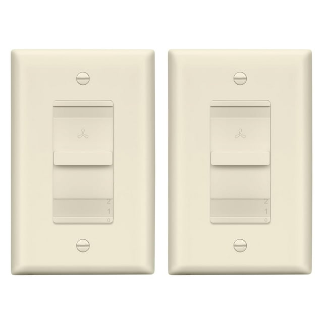 3-Speed Fan Switch, S Switch For Fan, Ceiling Fan Control Switch, 120V