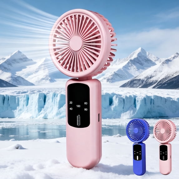 3 Speed Handheld Fan USB Rechargeable Portable Mini Fan Quiet Personal Cooling for Travel Office Home by PALIFEUR
