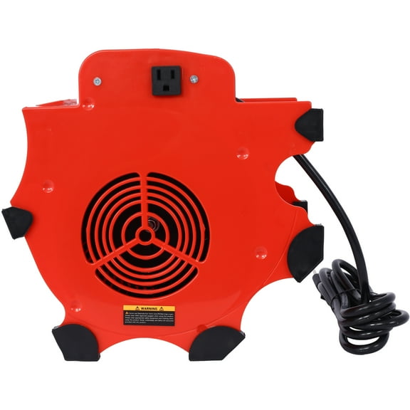 3-Speed Heavy-Duty Air Mover - Compact 1600 Rpm Floor & Carpet Dryer for Basements & Garages