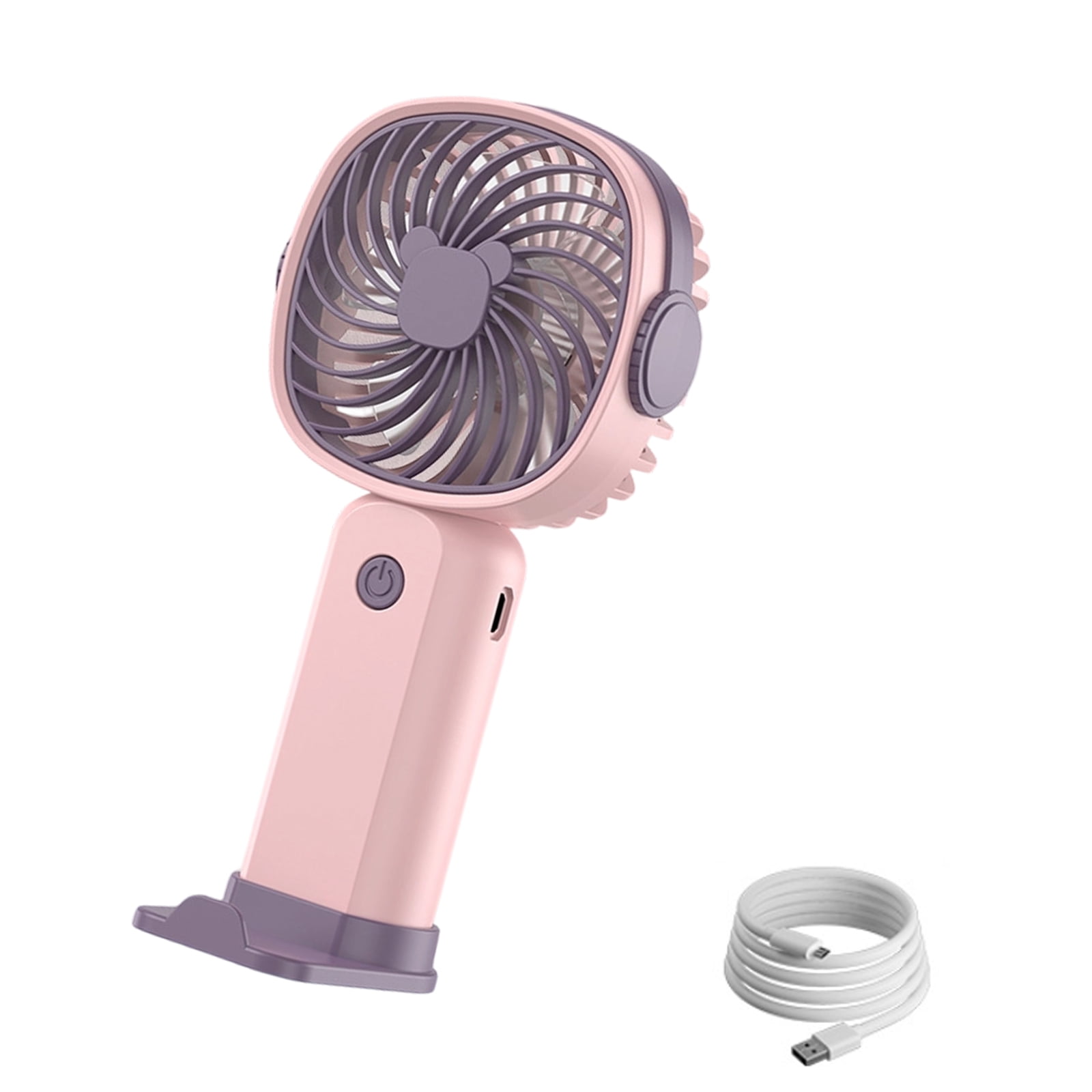 3 Speed Rechargeable Desk Fan Portable Handheld 3 Speed Cooling Fan ...