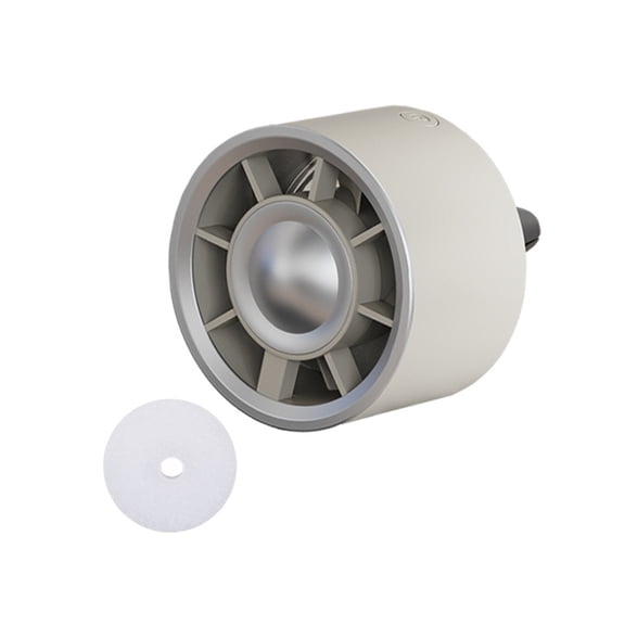 3-Speed Rotating Car Vent Fan with Scent Diffuser & Light, Electric Cooling Fan for Automotive