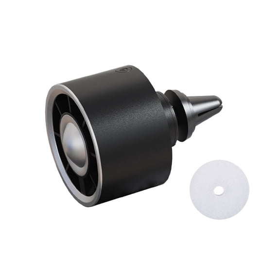 3-Speed Rotating Car Vent Fan with Scent Diffuser & Light, Electric Cooling Fan for Automotive