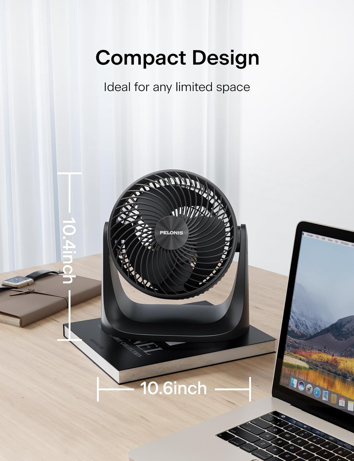 3 Speed Table Fan with -inch Blade, 100° Adjustable Tilt - Quiet  Circulator for Bedroom, Dorm, Office