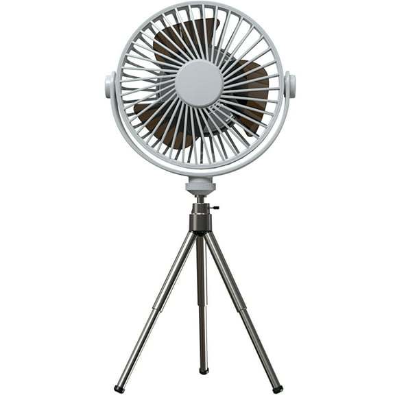 3-Speed USB Charging Table Fan Night Light Ceiling Fan Canopy Fan with Remote Control + Tripod Must Have Item for Summer