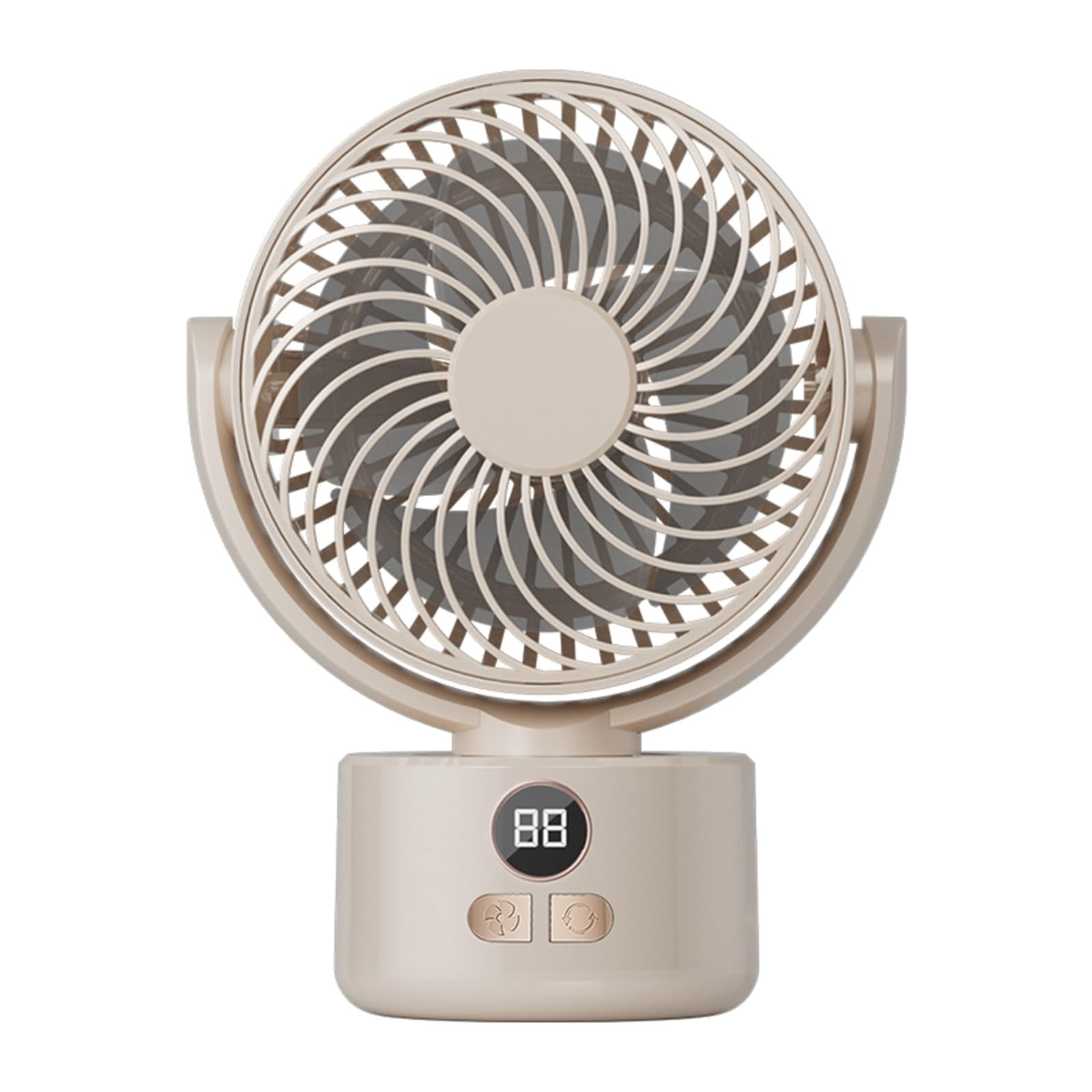 3-Speed USB Desktop Fan with 3600mAh Battery, Quiet Bionic Feather ...