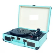3 Speed Vintage Gramophone Multifunctional Portable Bluetooth Wireless Vinyl Record Turntable Player Turntables ,Media Combo