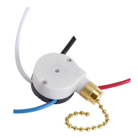 3 Speeded Ceiling Fan Switches Wire Pull Chain Control With Pre Installed Wire for Easy Replacement and Compatibility