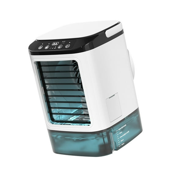 3 Speeds Miniature Air Conditioner USB Powered Ice Box Coolers with Night Light Practical Desktop Cooling System