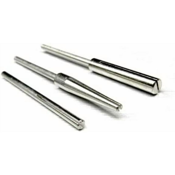 3 Split Mandrels 3/32" Shanks Tapered and Straight Mini Mandrels for Rotary Tools Made in Germany by JTS