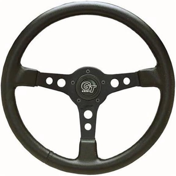 3-Spoke Black Anodized Aluminum Design Formula GT Series Steering Wheel