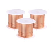 3 Spool Coils Magnet Wire Enameled Copper Wire Enameled Magnet Winding Wire Natural Temperature Rating Widely Used for Transformers Inductors - 0.3mmx20m