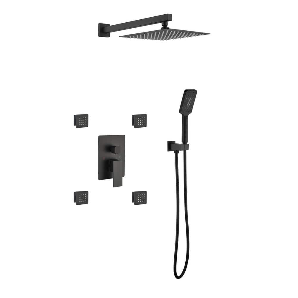 3 Spray Patterns 10 In Wall Mount Dual Shower Heads Shower System With 3-spray-patterns-10-in-wall-mount-dual-shower-heads-shower-system-with