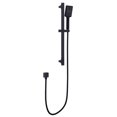 3Spray Settings Wall Mount Handheld Shower Head 1.5GPM in Matte Black