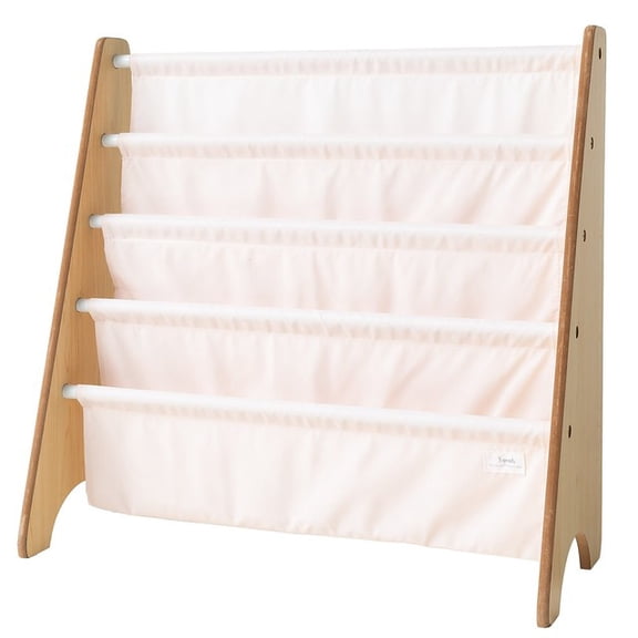 3 Sprouts Recycled Book Rack/Solid/Pale Pink